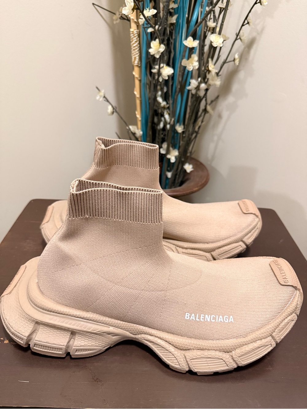 Balenciaga 3XL Sock Sneakers – Beige – Men’s US 11